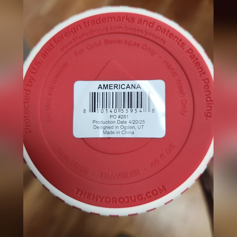 NWT HydroJug x ACTA "AMERICANA" 40oz Traveler - Picture 6 of 6